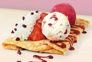 Crepa con helado