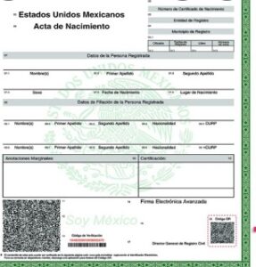 logo Acta de Nacimiento para niños